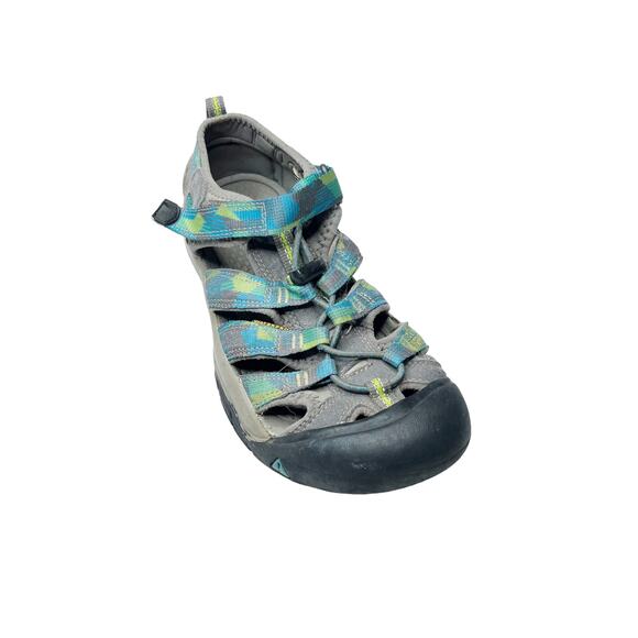 Keen Footwear Green Blue Closed Toe Comfort Sandals Size 4 Big Kids - Picture 1 of 9